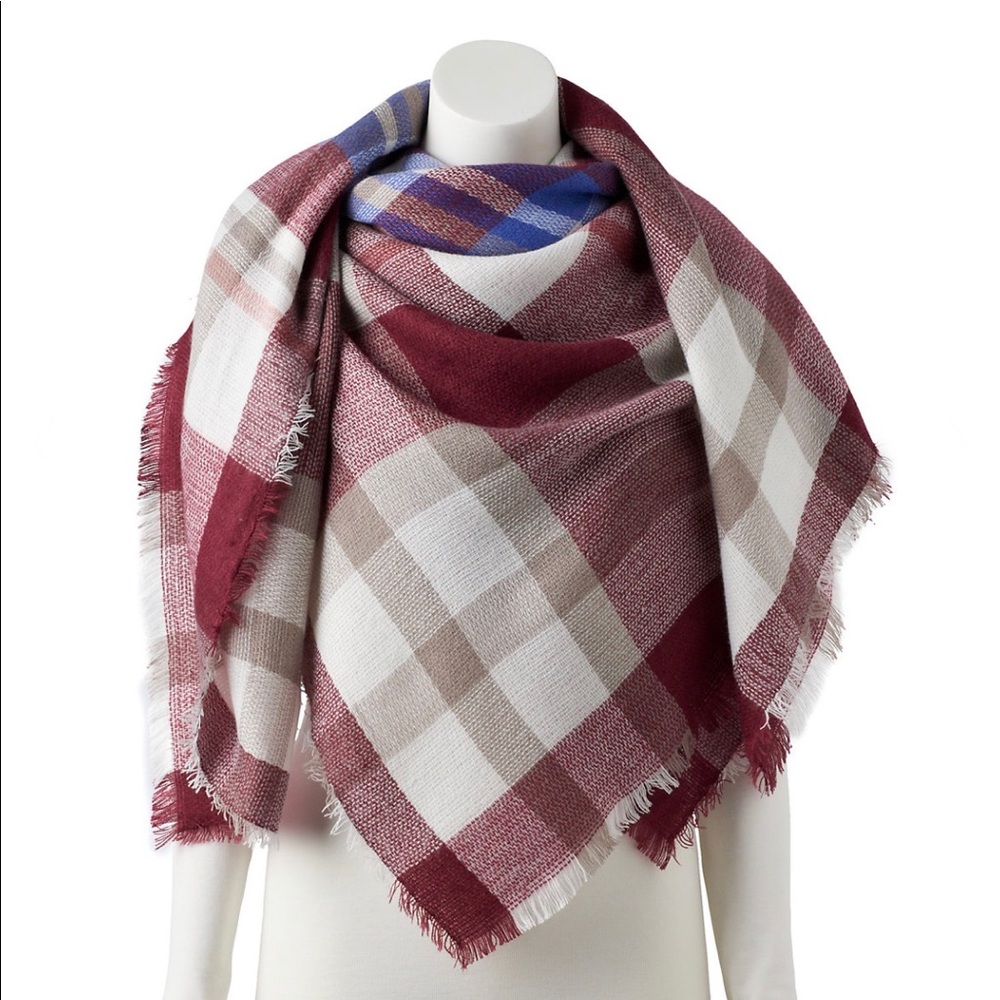 Women's Apt. 9 Plaid Square Scarf